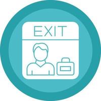 Exit Interview Vector Icon Design