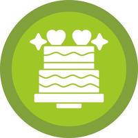 diseño de icono de vector de pastel de boda