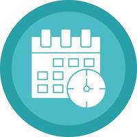 Time ANd Date Vector Icon Design