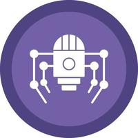 Nano Robot Vector Icon Design