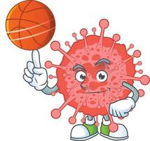 A cartoon character of coronavirus disaster vector