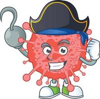 A cartoon character of coronavirus disaster vector