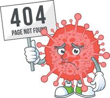 A cartoon character of coronavirus disaster vector