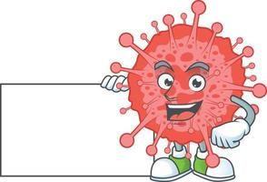 A cartoon character of coronavirus disaster vector