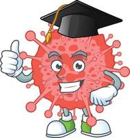 A cartoon character of coronavirus disaster vector