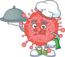 A cartoon character of coronavirus disaster vector