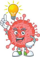 A cartoon character of coronavirus disaster vector