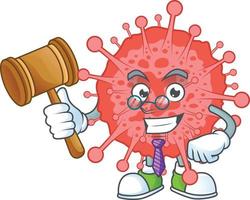 A cartoon character of coronavirus disaster vector