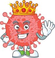 A cartoon character of coronavirus disaster vector