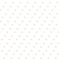 White sesame seed pattern on transparent background. png