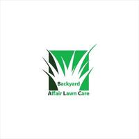 Green Grass Logo Design, Farm Landscape Illustration, Natural Scenery Vector