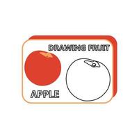 Drawing tutorial. How to draw an Apple vector