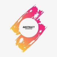 modern circle frame pink and splash design of Decorative element theme Vector illustration