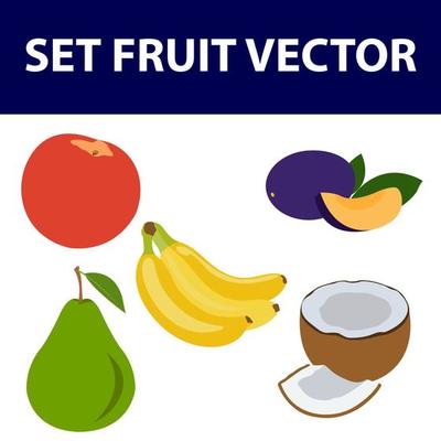 Different fruit set. All kinds of fresh tasty fruit.