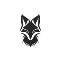 Black and white fox logo elegant and perfect to give your brand a unique look. vector