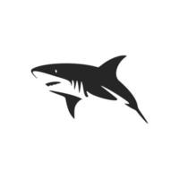 Create a memorable brand identity with our stylish black and white shark vector logo.