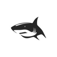 A stylish black and white shark logo to give your brand a unique look. vector