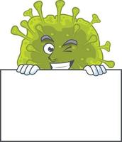 A cartoon character of coronavirus spread vector