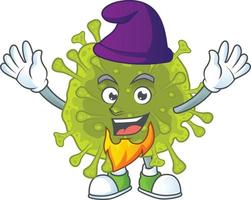 A cartoon character of coronavirus spread vector