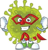 A cartoon character of coronavirus spread vector