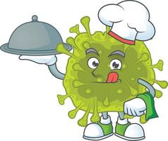 A cartoon character of coronavirus spread vector