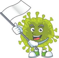 A cartoon character of coronavirus spread vector