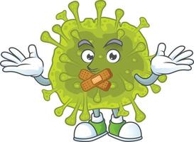 A cartoon character of coronavirus spread vector