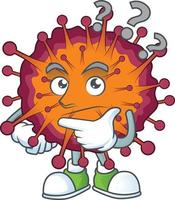 A cartoon character of COVID19 syndrome vector