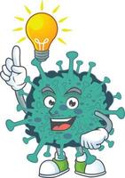 A cartoon character of critical coronavirus vector