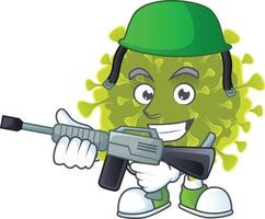 A cartoon character of global coronavirus outbreak vector