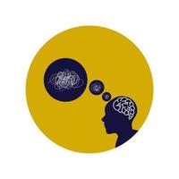 Thinking small problems become big problems. Over thinking concept vector