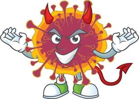 A cartoon character of spreading coronavirus vector