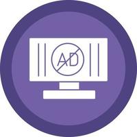 Ad Blocker Vector Icon Design