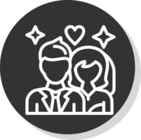 matrimonio, vector, icono, diseño vector