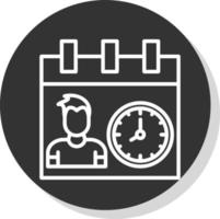 diseño de icono de vector de horas de trabajo