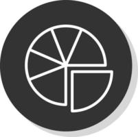 Pie Chart Vector Icon Design