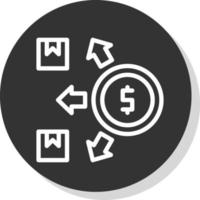 diseño de icono de vector de posicionamiento de mercado