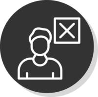 Delete User Vector Icon Design