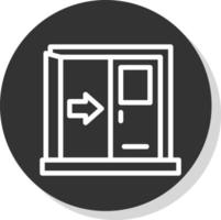 Exit Vector Icon Design