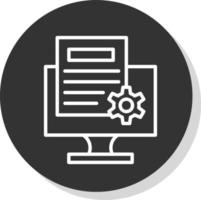 Content Management System Vector Icon Design