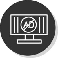 Ad Blocker Vector Icon Design