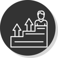 Career Growth Vector Icon Design