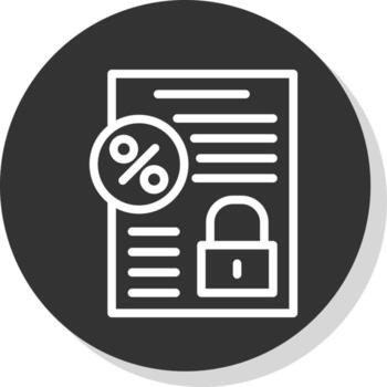 diseño de icono de vector de interés fijo