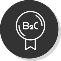 diseño de icono de vector b2c