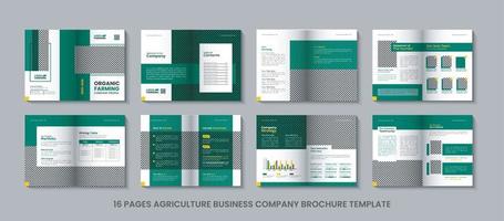 Agricultural Farming company profile brochure template and organic farming company profile brochure design, agricultural business company profile brochure design vector