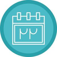 Persian Calendar Vector Icon Design