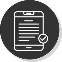 Digital Contract Vector Icon Design