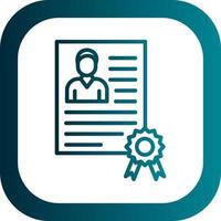 Employee Qualification Vector Icon Design