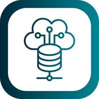 Cloud Storage Vector Icon Design