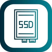 Ssd card Vector Icon Design